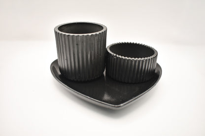 Heart Tray Candle Set