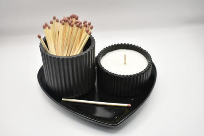Heart Tray Candle Set
