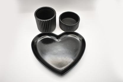 Heart Tray Candle Set