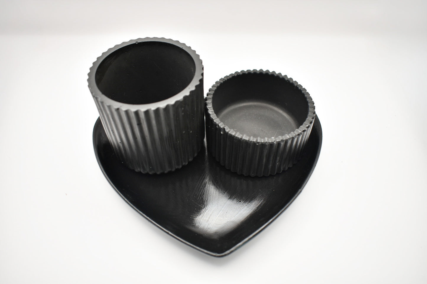 Heart Tray Candle Set