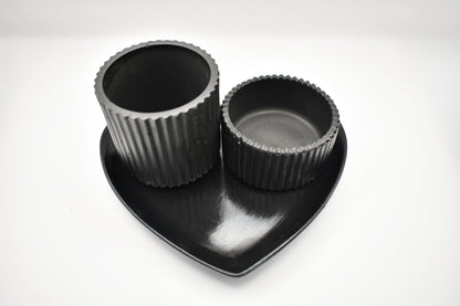 Heart Tray Candle Set