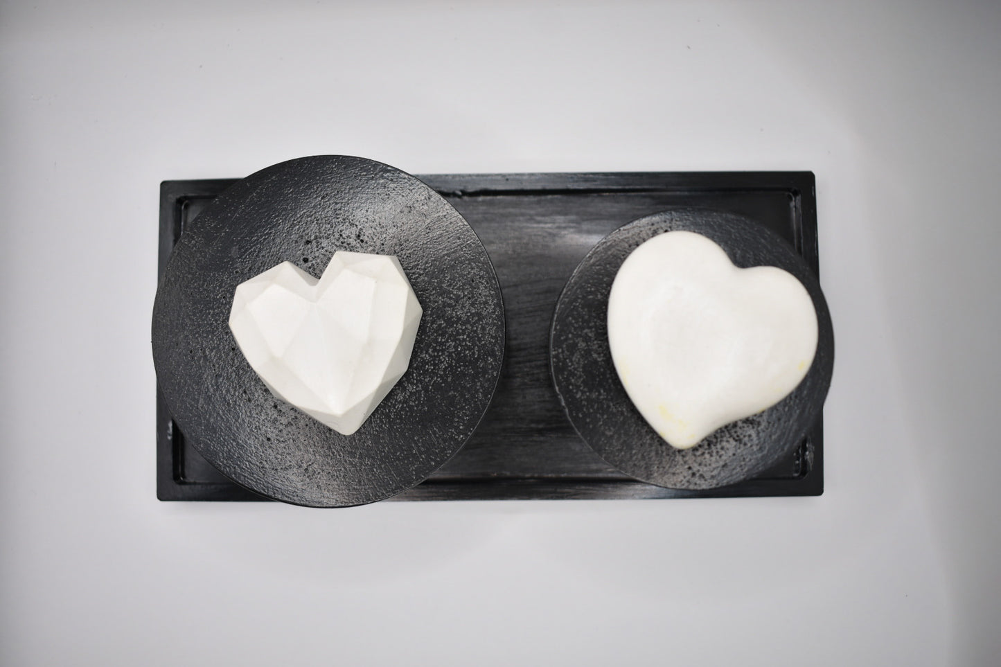 Candle & Match Set on Rectangular Tray