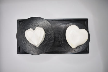 Candle & Match Set on Rectangular Tray