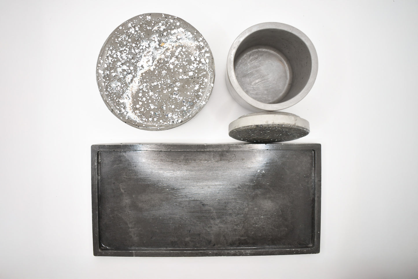 Candle & Match Set on Rectangular Tray