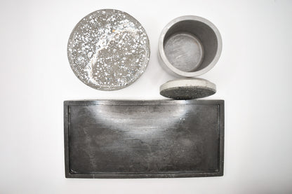 Candle & Match Set on Rectangular Tray