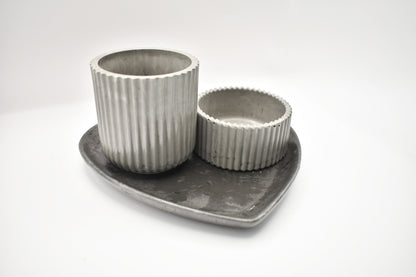 Heart Tray Candle Set