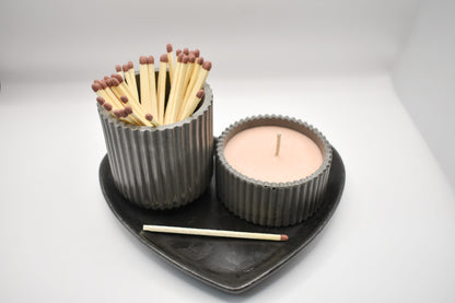 Heart Tray Candle Set