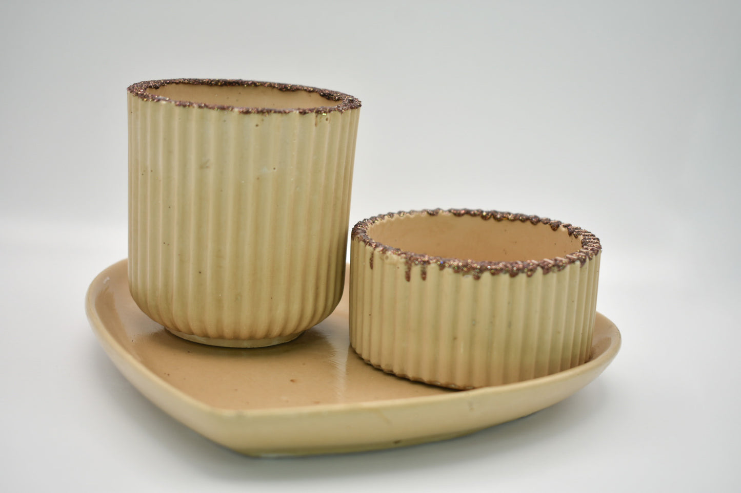 Heart Tray Candle Set