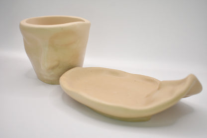 Kissing Face Tray & Cup Set