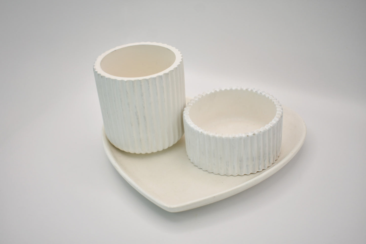 Heart Tray Candle Set