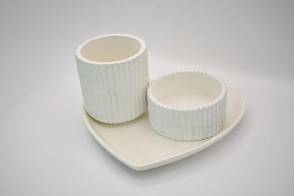 Heart Tray Candle Set