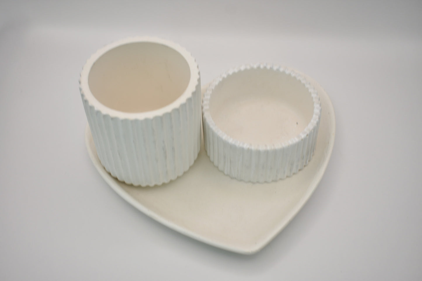 Heart Tray Candle Set