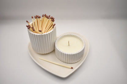 Heart Tray Candle Set
